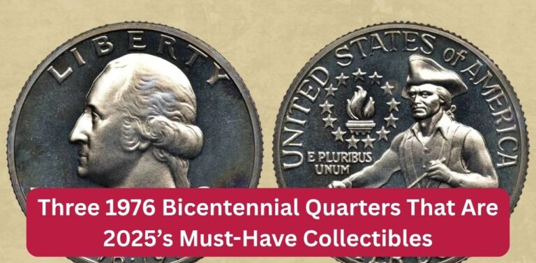 Three 1976 Bicentennial Quarters
