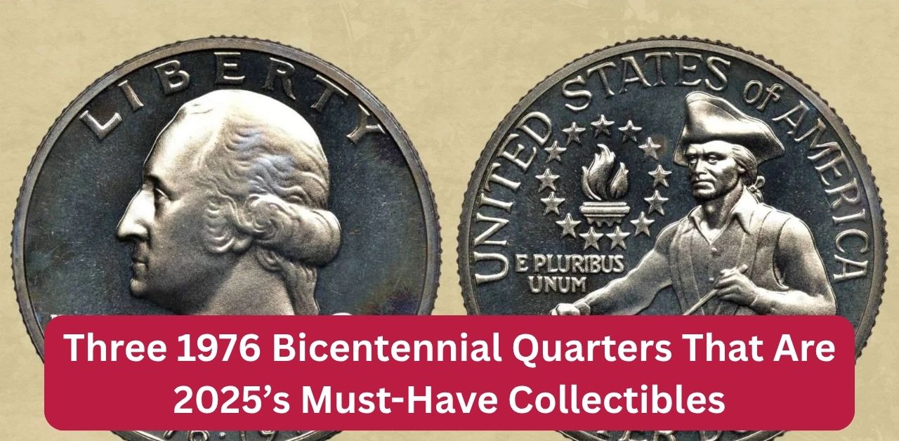 Three 1976 Bicentennial Quarters